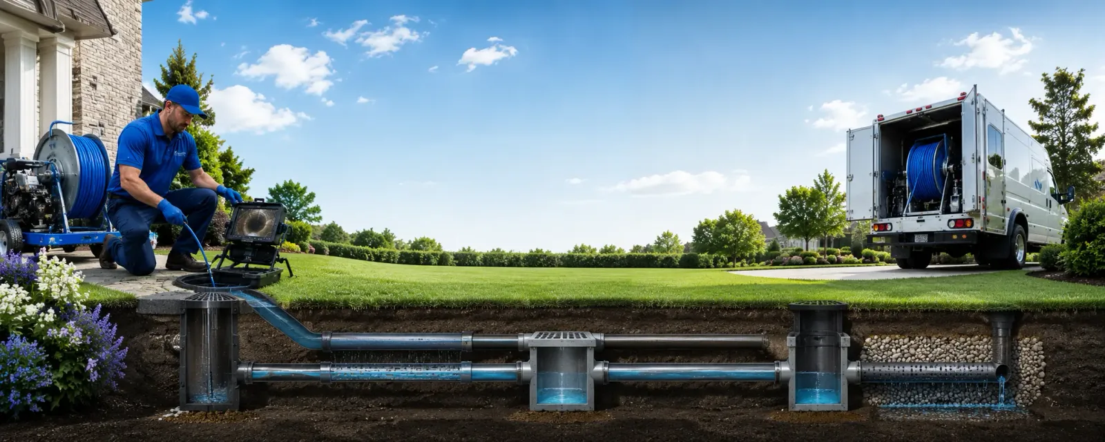 Outdoor drain cleaning information for Byesville, OH